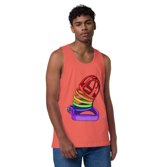 Men’s premium tank top - Chastity Cage - Image 16