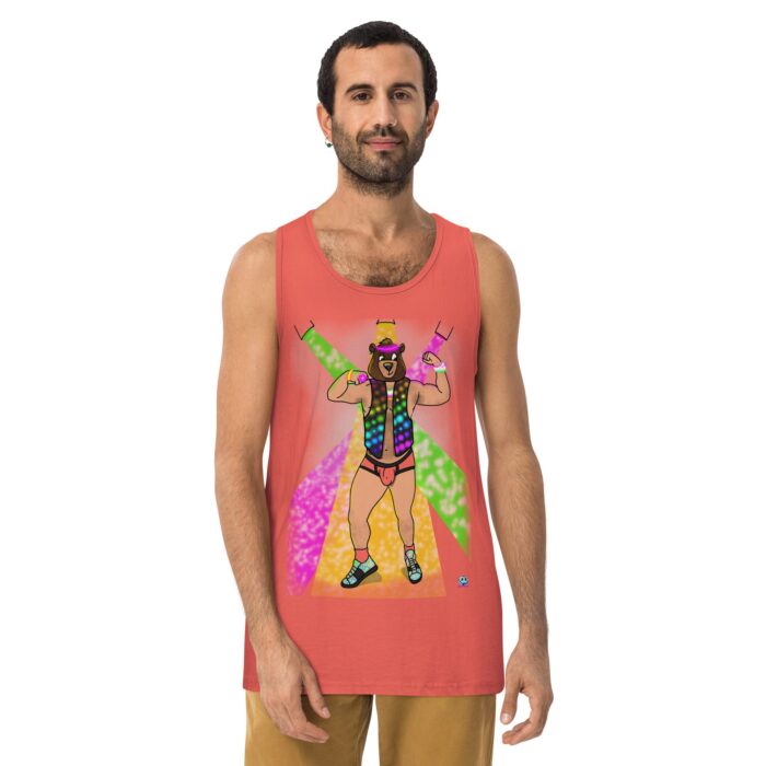 Men’s premium tank top - Circuit Bear - Image 9