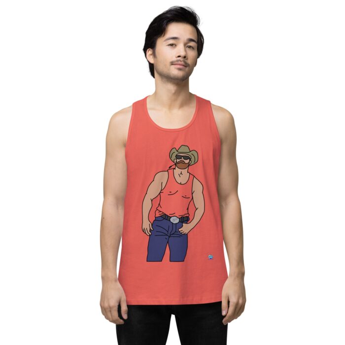 Men’s premium tank top - Cowboy Blues - Image 15