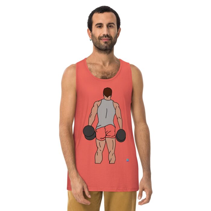 Men’s premium tank top - Dumbbells - Image 15