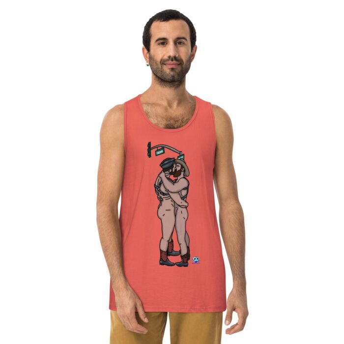 Men’s premium tank top - Folsom Kiss - Image 16