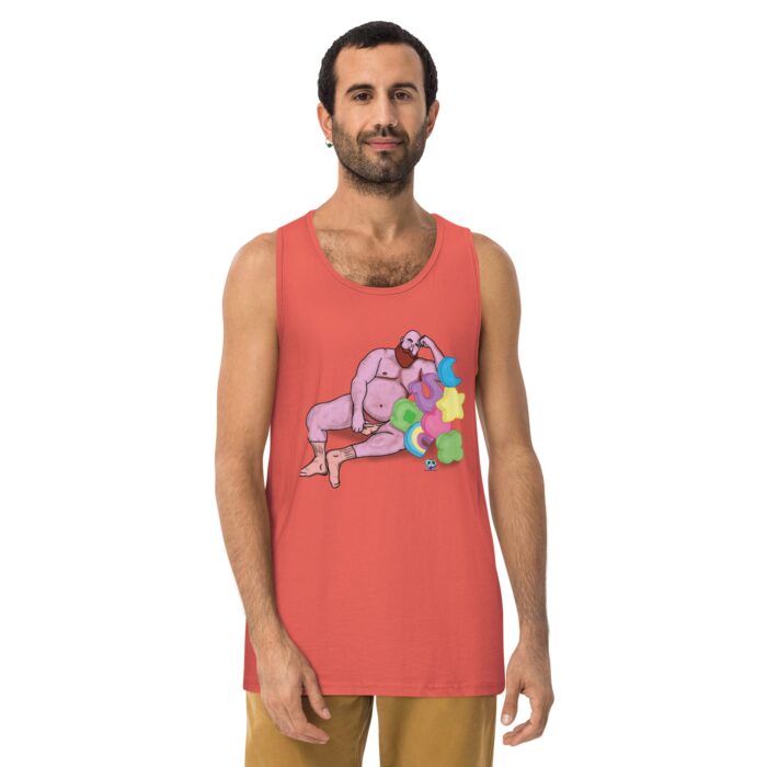 Men’s premium tank top - Get Lucky - Image 11