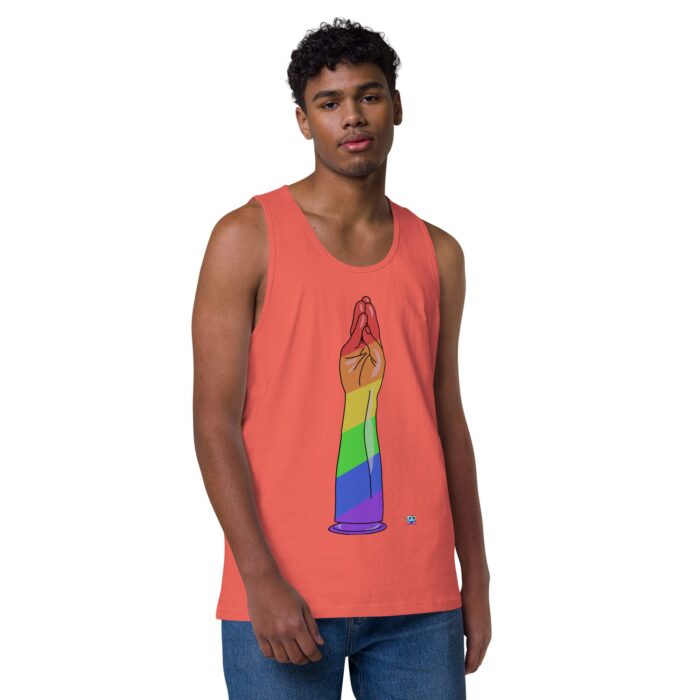 Men’s premium tank top - Handy Stripes - Image 30
