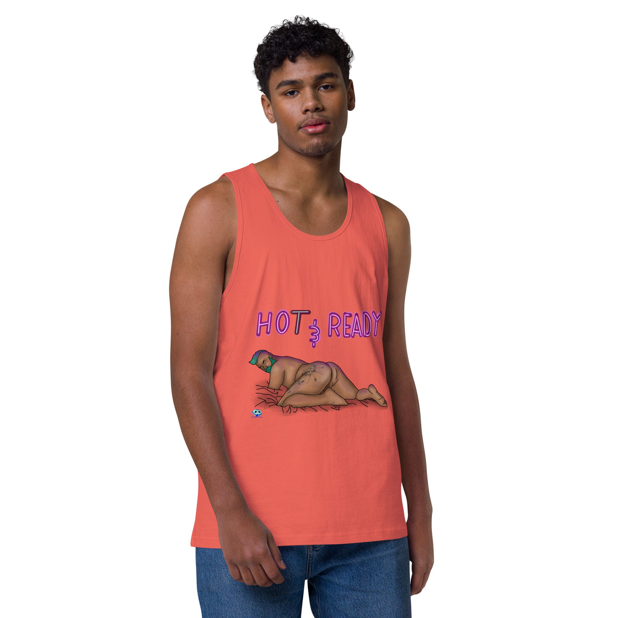 Men’s premium tank top - Hot and Ready - Image 15