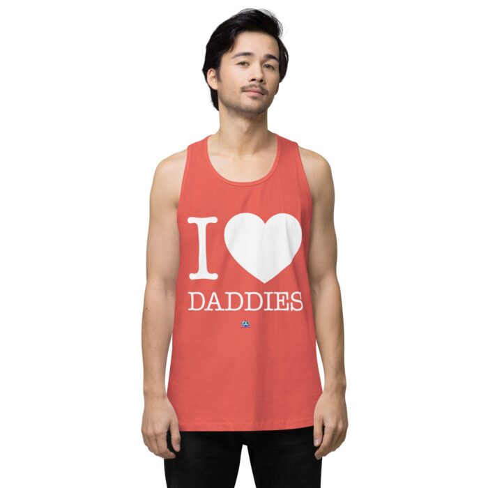 Men’s premium tank top - I Heart Daddies - Image 36