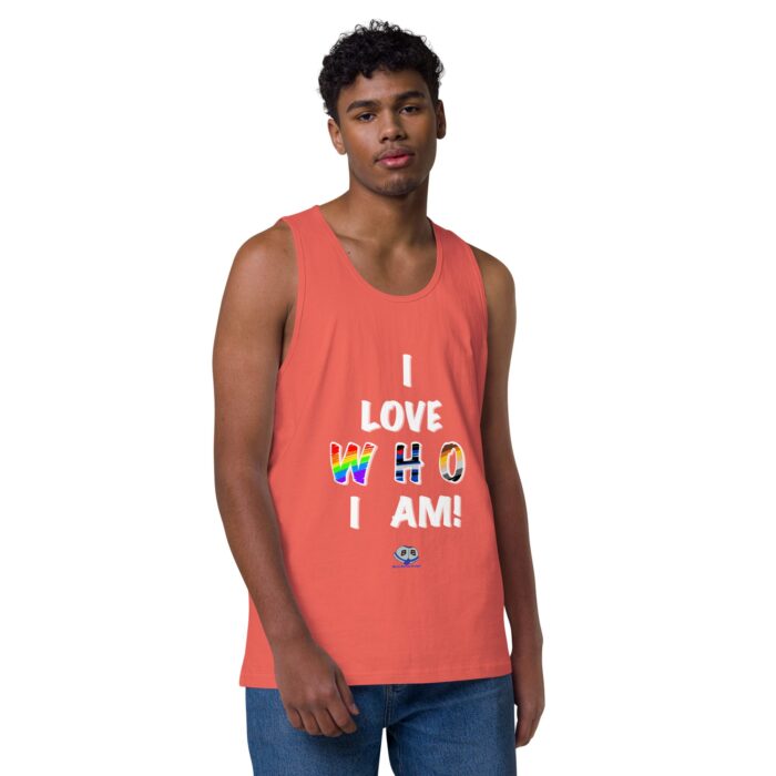 Men’s premium tank top - I Love Who I Am - Image 29