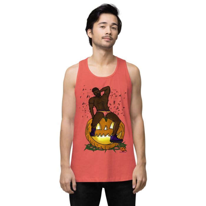 Men’s premium tank top - Jack O Lantern - Image 15