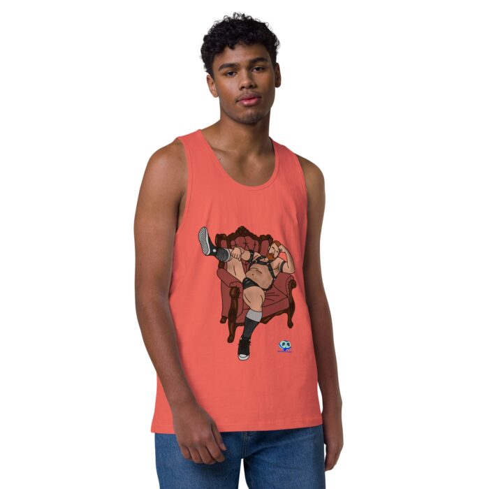 Men’s premium tank top - Leather Chair - Image 30