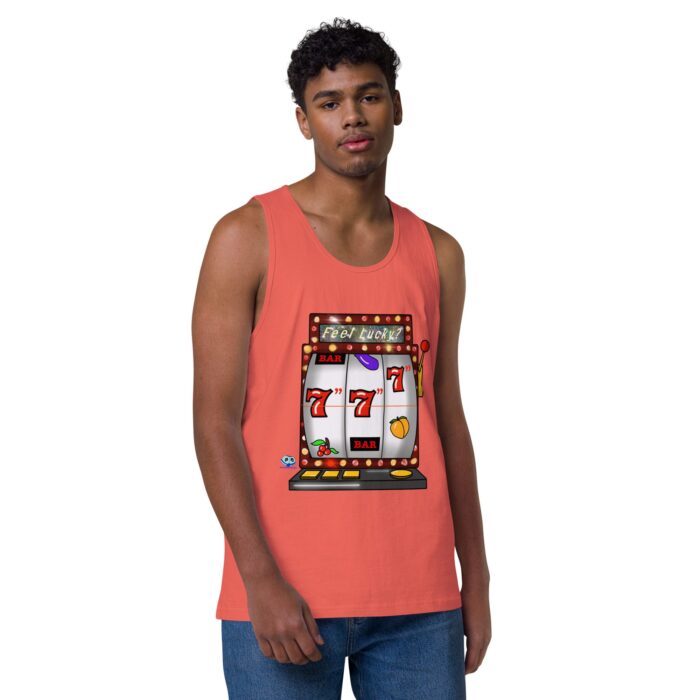 Men’s premium tank top - Lucky Seven Inches - Image 30