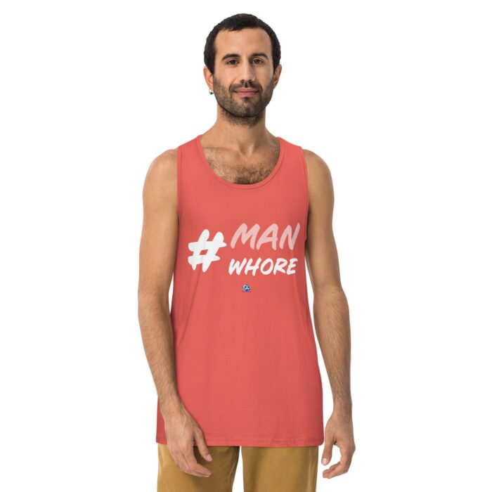 Men’s premium tank top - Man Whore - Image 8