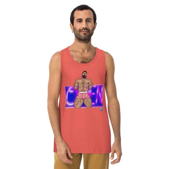 Men’s premium tank top - Open - Image 16
