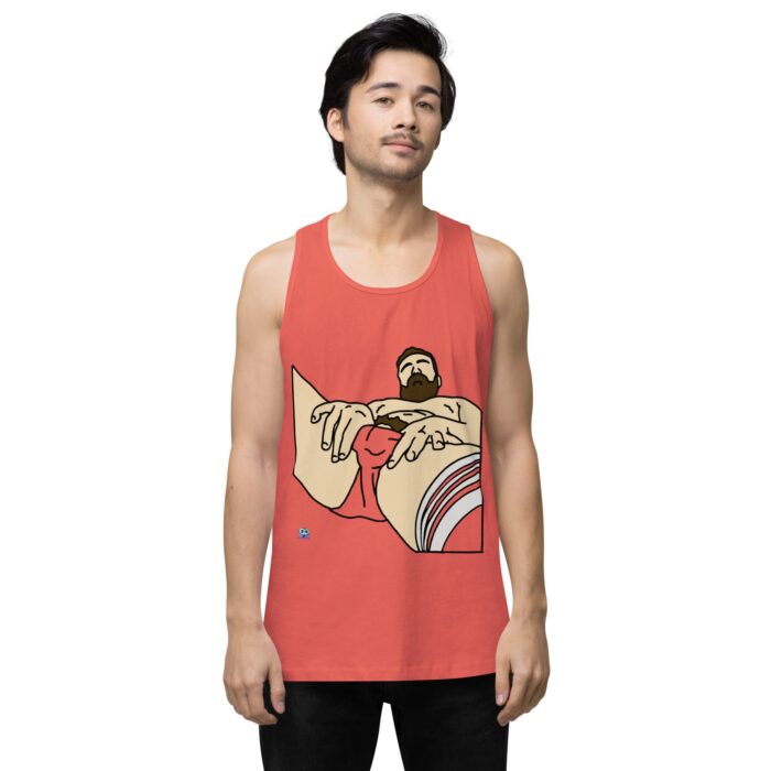 Men’s premium tank top - Peekaboo Bush - Image 36