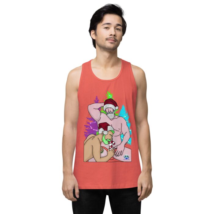 Men’s premium tank top - Peppermint Stick - Image 36