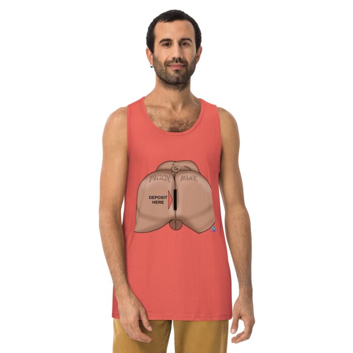 Men’s premium tank top - Piggy Bank