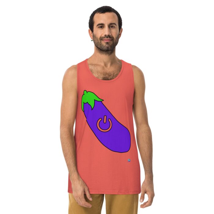 Men’s premium tank top - Power Top / Eggplant - Image 16