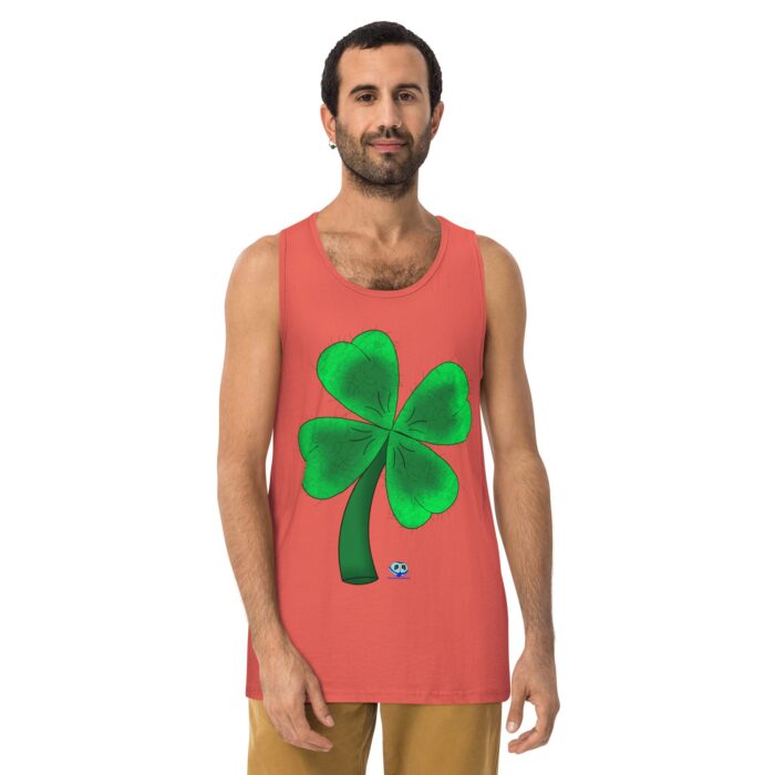 Men’s premium tank top - Shamrocky Mountain Oysters - Image 9