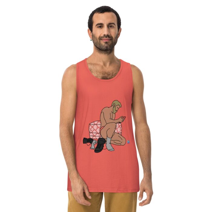 Men’s premium tank top - Snake Skin Ottoman - Image 16