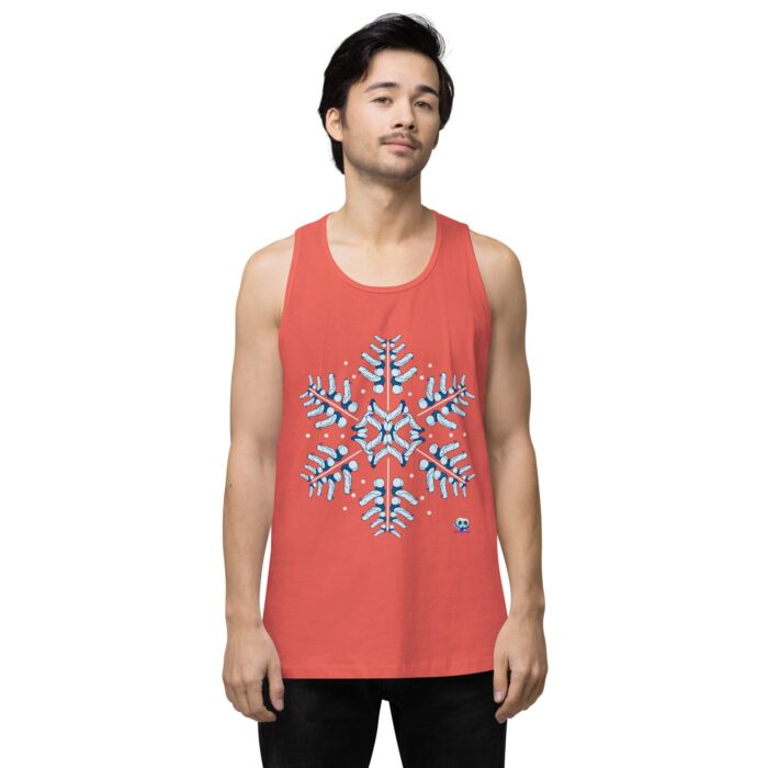 Men’s premium tank top - Snowflake - Image 15