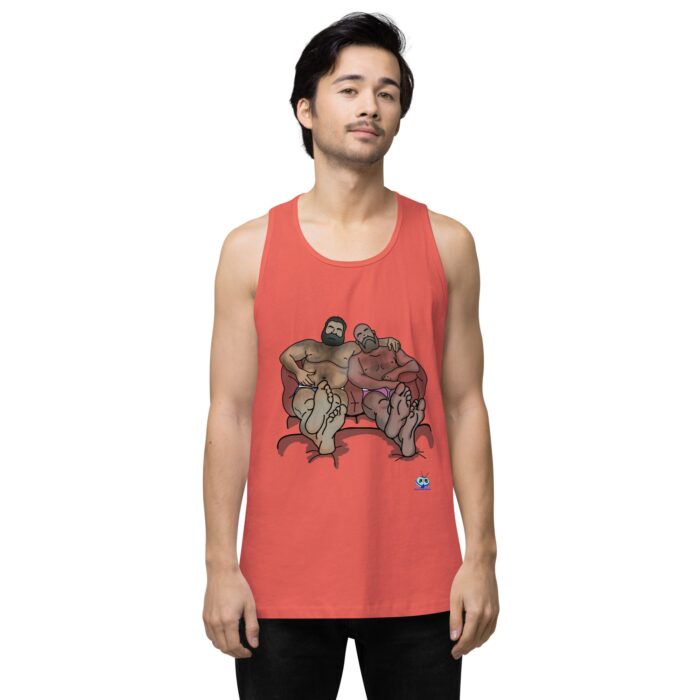 Men’s premium tank top - Staying In - Image 36