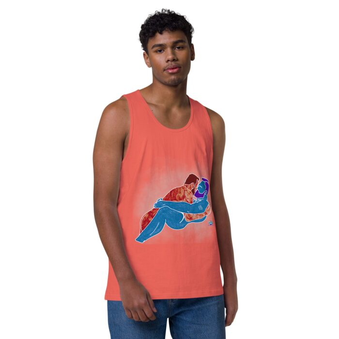 Men’s premium tank top - Steam - Image 29