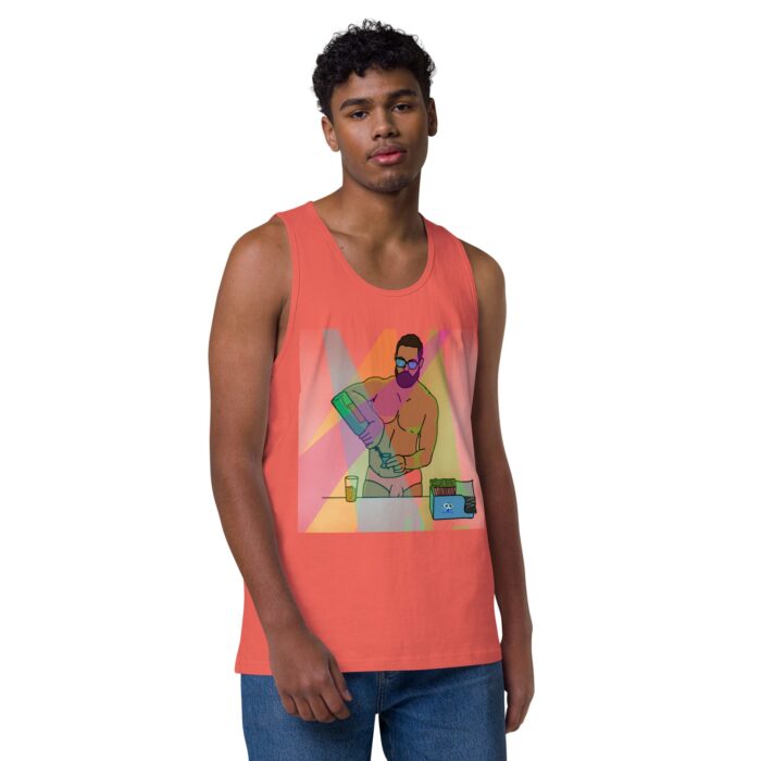 Men’s premium tank top - The Bartender - Image 30
