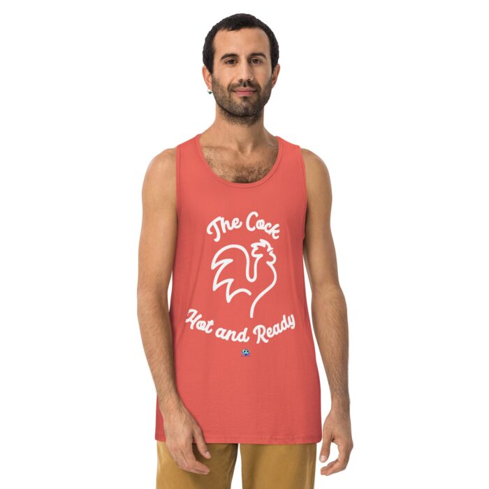 Men’s premium tank top - The Cock Hot and Ready - Image 16