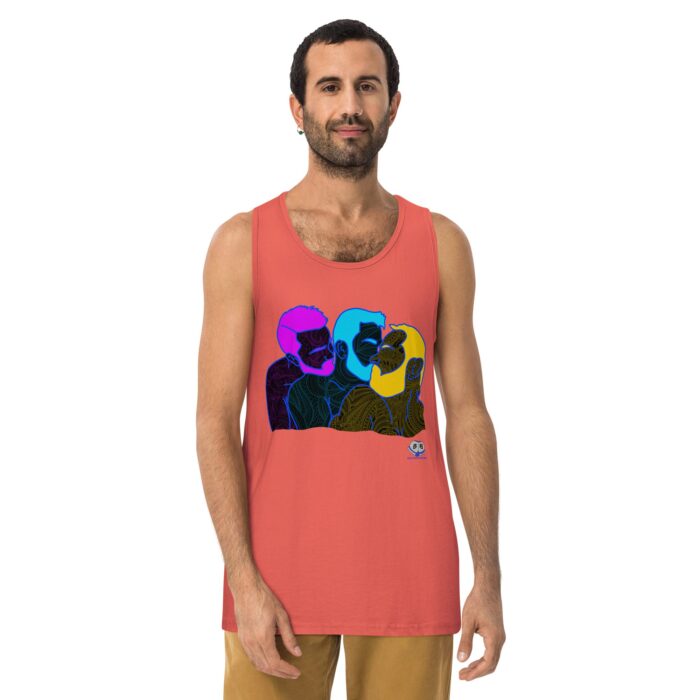 Men’s premium tank top - Throuple Pop Art - Image 15