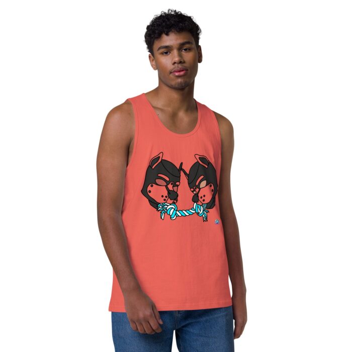Men’s premium tank top - Tug of War - Image 30