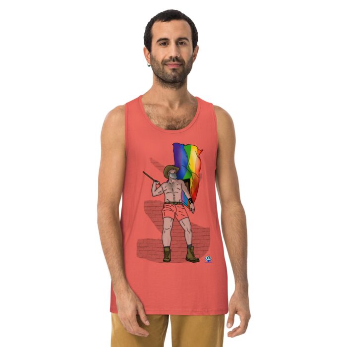 Men’s premium tank top - Wave it Proudly - Image 15