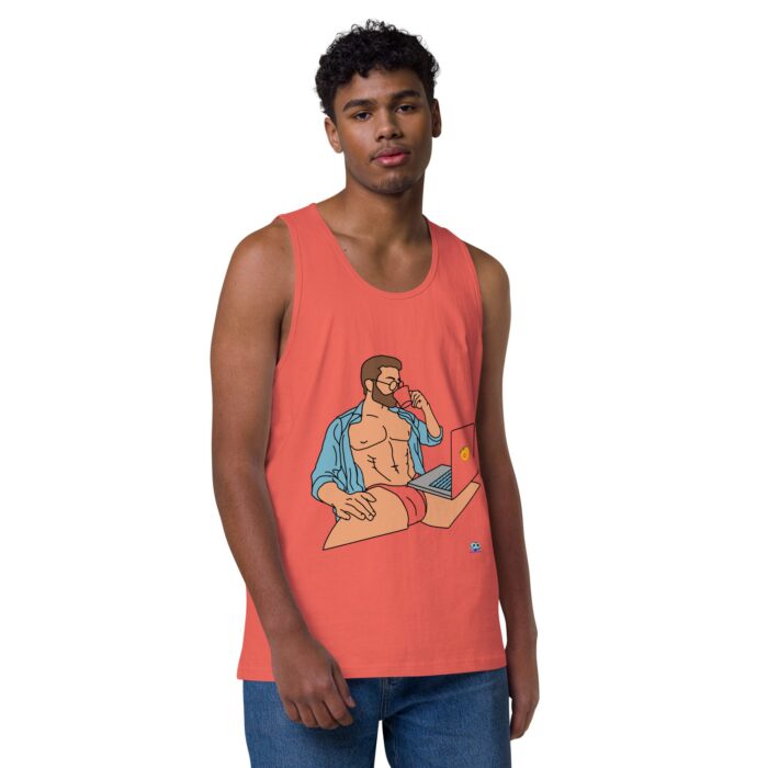 Men’s premium tank top - Work from Home - Image 30