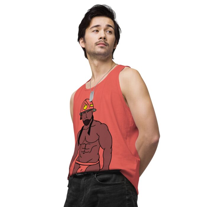 Men’s premium tank top - Fireman - Image 39