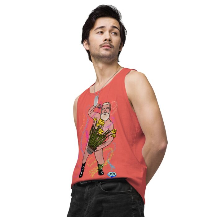 Men’s premium tank top - Flower Power - Image 40