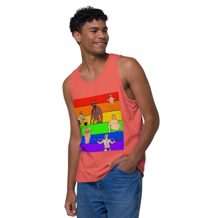 Men’s premium tank top - Pride Rows - Image 31
