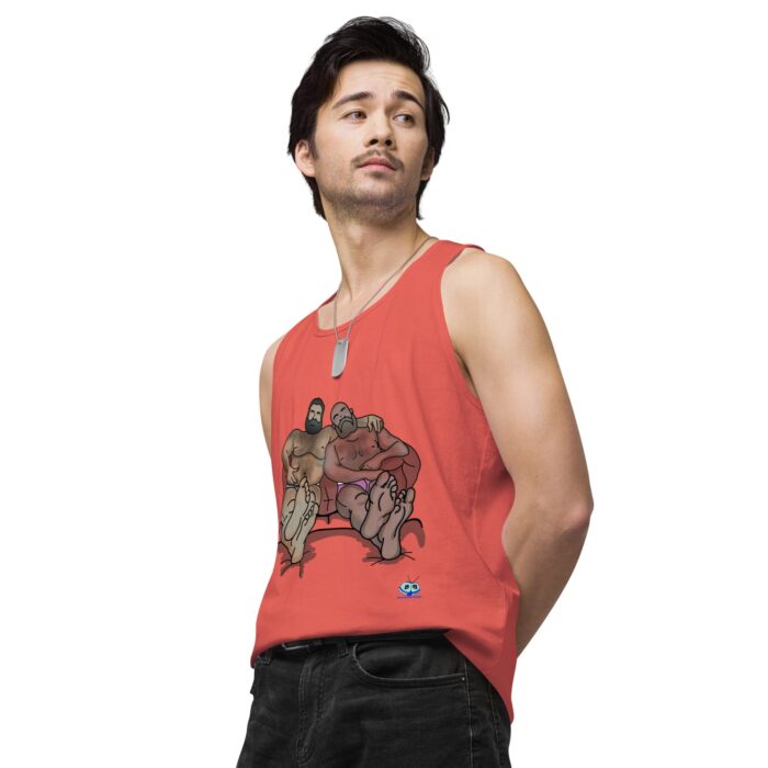 Men’s premium tank top - Staying In - Image 39