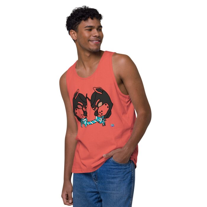 Men’s premium tank top - Tug of War - Image 32