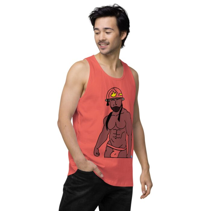 Men’s premium tank top - Fireman - Image 38