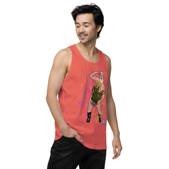 Men’s premium tank top - Flower Power - Image 39