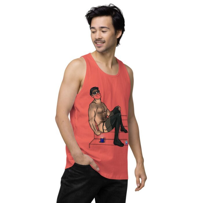 Men’s premium tank top - Leather and Lace - Image 39