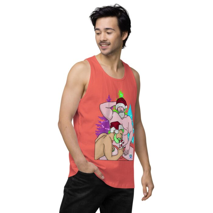 Men’s premium tank top - Peppermint Stick - Image 38