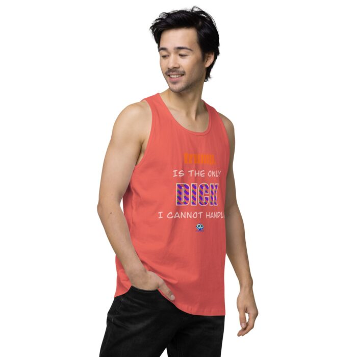 Men’s premium tank top - trump is a dick - Image 38