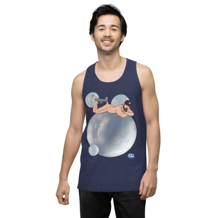 Men’s premium tank top - Bubbles - Image 28