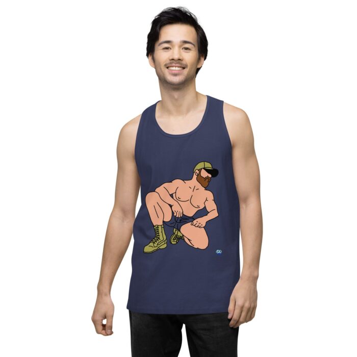 Men’s premium tank top - Combat Boots - Image 13