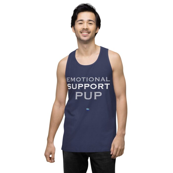 Men’s premium tank top - Emotional Support Pup - Image 13