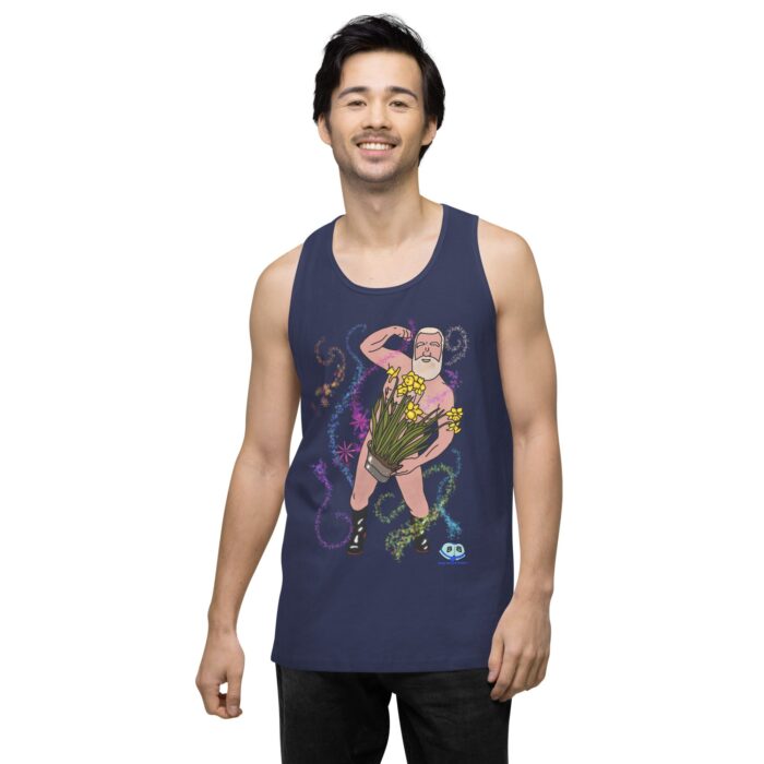 Men’s premium tank top - Flower Power - Image 28