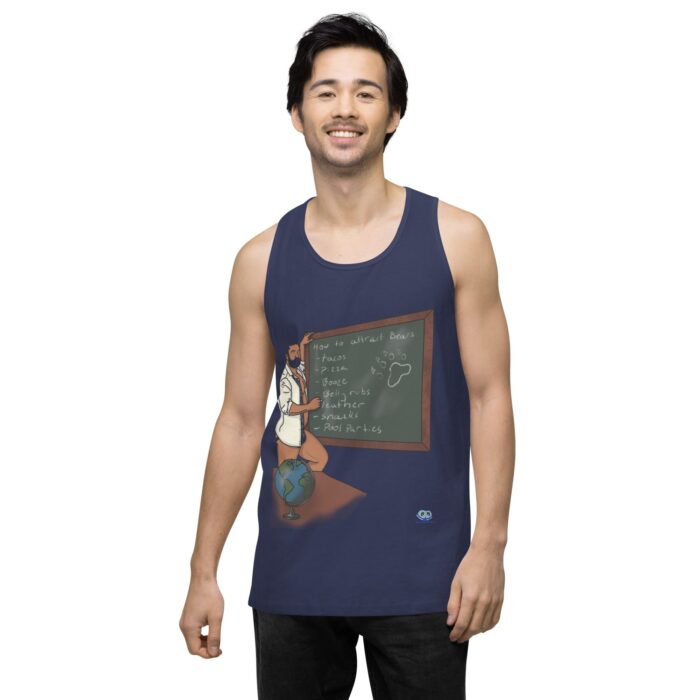 Men’s premium tank top - How To Attract A Bear - Image 28