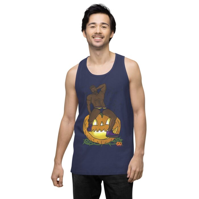 Men’s premium tank top - Jack O Lantern - Image 13