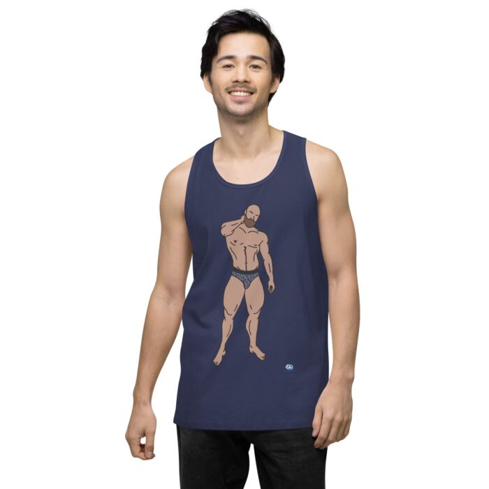 Men’s premium tank top - Leopard Bikini - Image 27