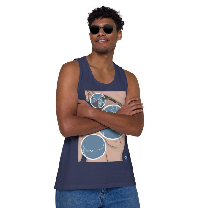 Men’s premium tank top - Negative Feelings - Image 15