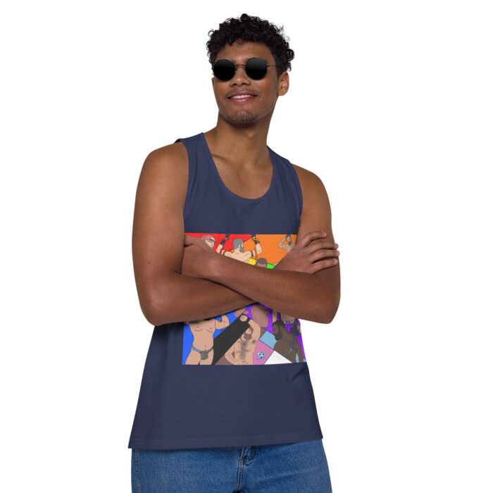 Men’s premium tank top - Pride Angles - Image 22
