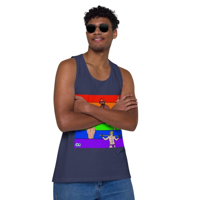 Men’s premium tank top - Pride Rows - Image 22